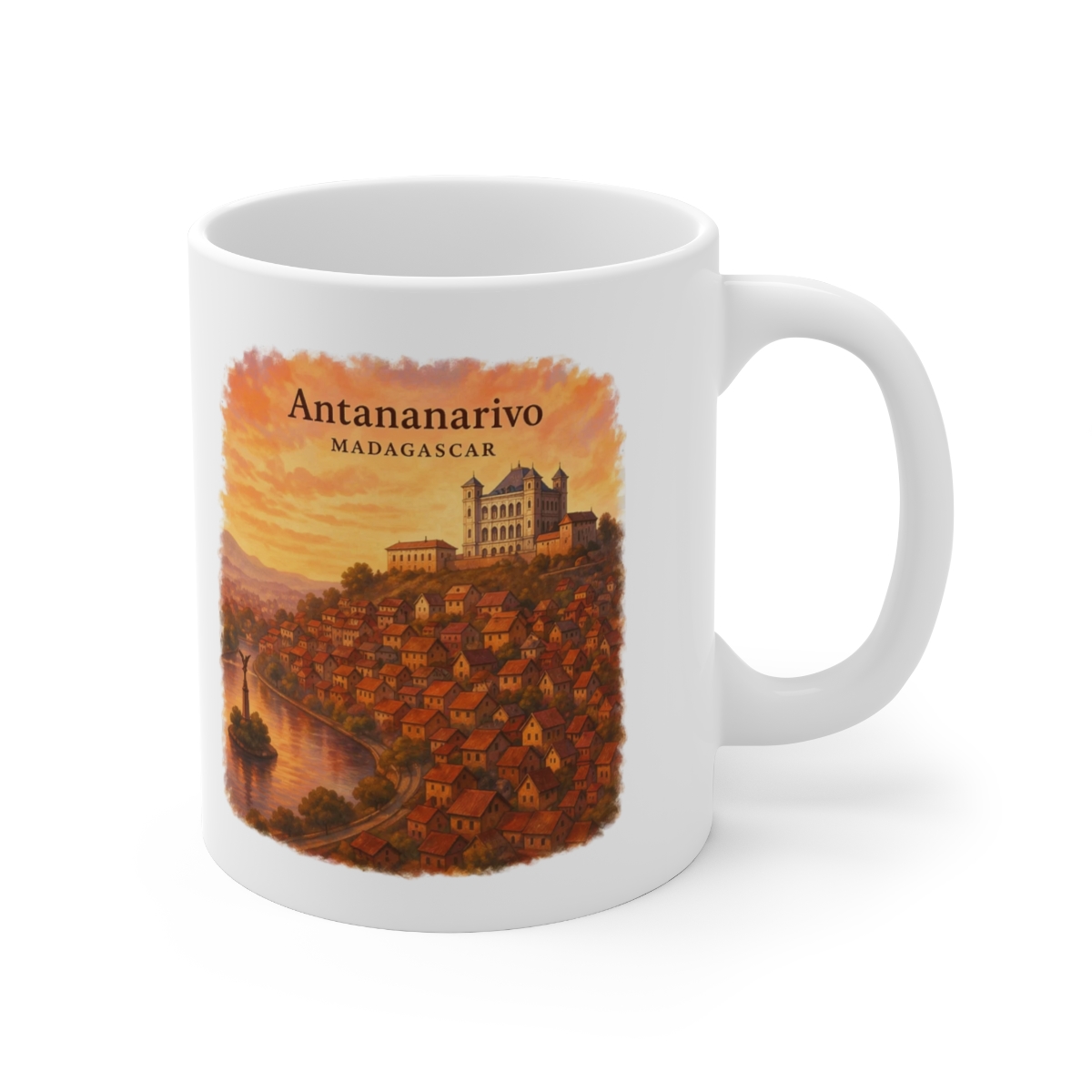 Antananarivo Madagascar Cityscape Sunset Mug - Official mugs merchandise