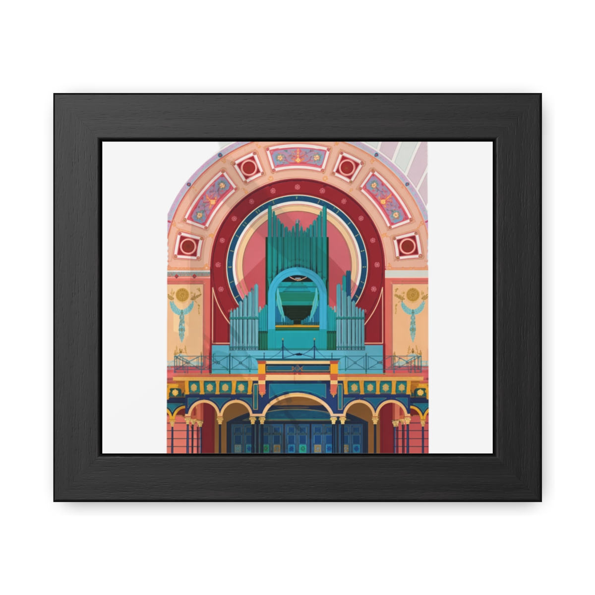 Alexandra Palace Vibrant Poster | Architectural Wall Art Print - Official posters merchandise