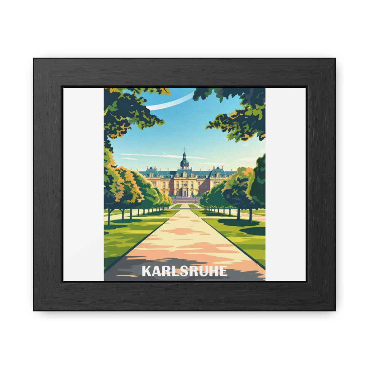 Karlsruhe Germany Pathway Poster | Stylized Wall Art Print - Official posters merchandise