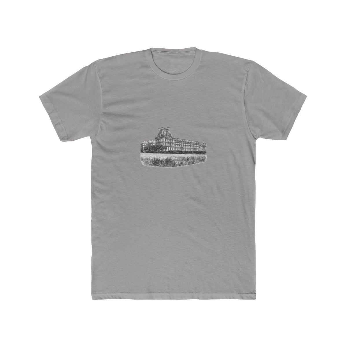 Louvre Palace Paris Landmark Graphic T Shirt - Official t-shirts merchandise