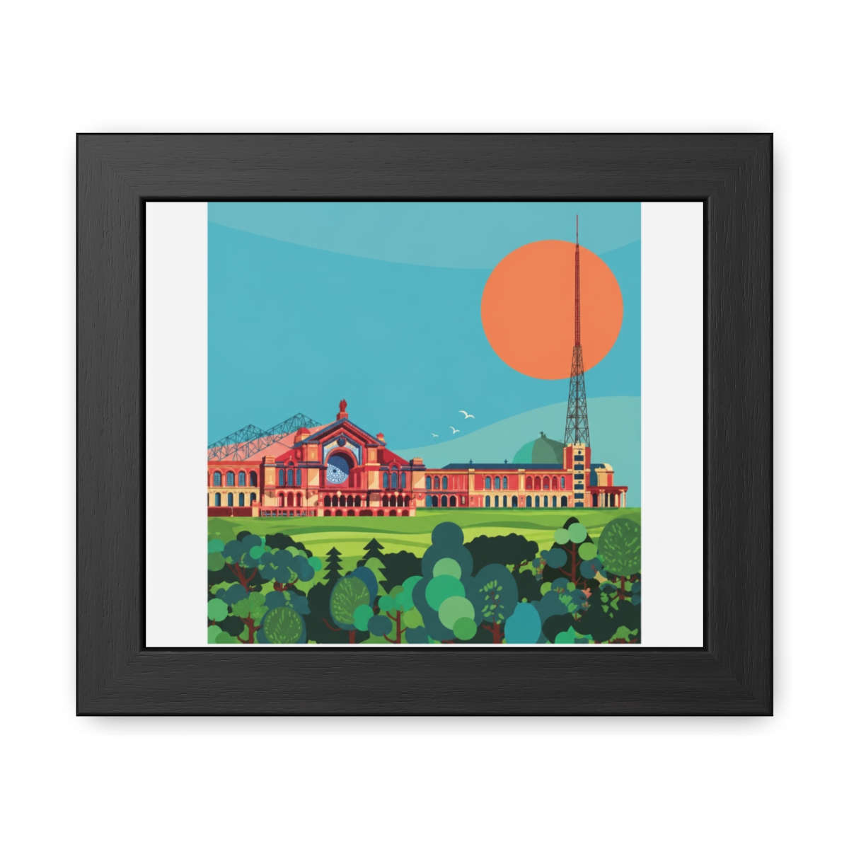 Alexandra Palace Graphic Style Framed Print - Official Creator merchandise
