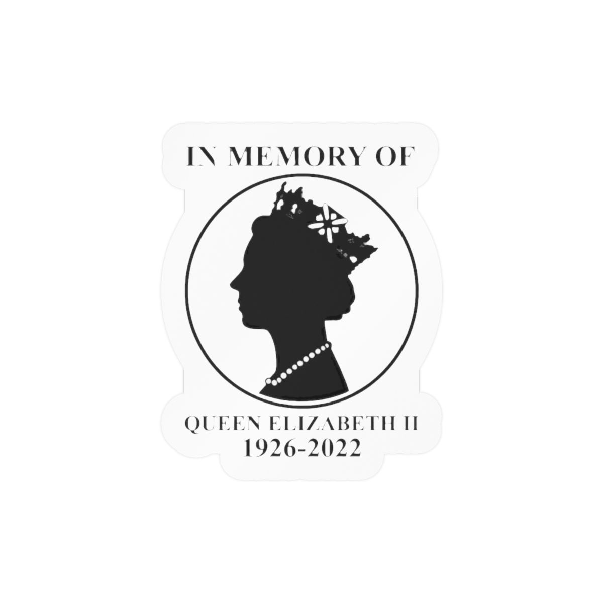 In Memory of Queen Elizabeth II 1926-2022 Car Decal - Official Creator merchandise